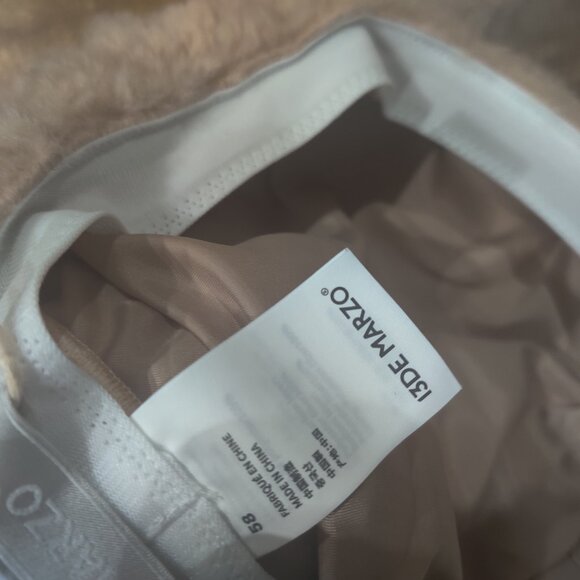 13DE MARZO Doozoo Beret Hat Khaki New OS - Picture 5 of 5